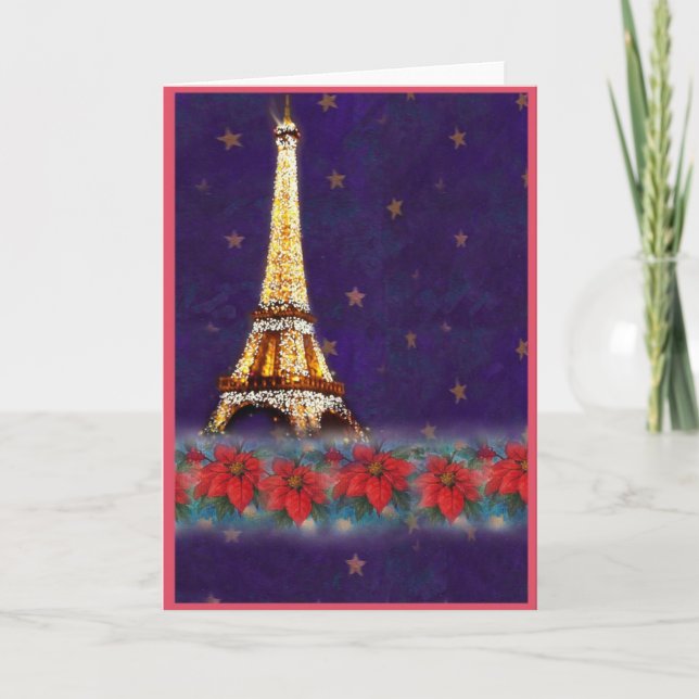 Eiffel Tower, From Paris With Love Holiday Card (Front)