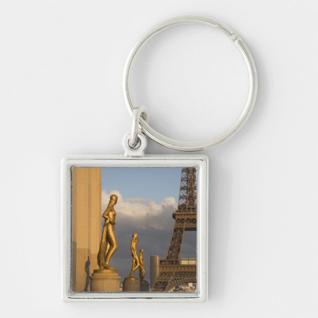 Eiffel Tower from the Palais de Chaillot, Paris, Key Ring (Front)