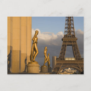 Eiffel Tower from the Palais de Chaillot, Paris, Postcard