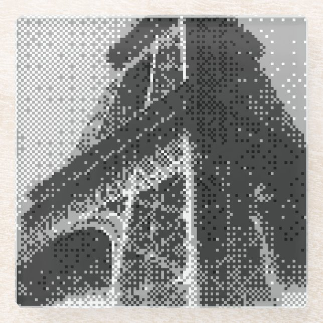 eiffel tower glass coaster (Front)