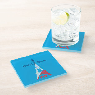 Eiffel Tower Glass Coaster