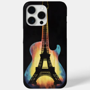 Eiffel Tower Guitar – Paris Music Art Design iPhone 15 Pro Max Case