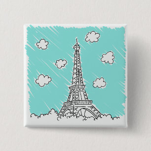 Eiffel Tower Illustration button