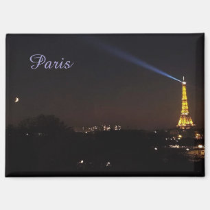 Eiffel Tower in Paris at Night Magnet