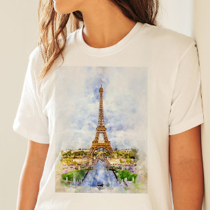 Eiffel Tower in Paris during sunset nr2 T-Shirt