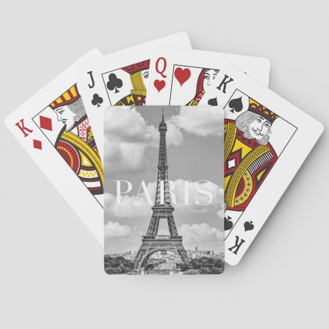 Eiffel Tower in Paris, France Playing Cards (Back)