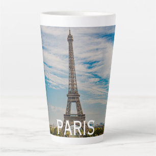 Eiffel tower in Paris Latte Mug