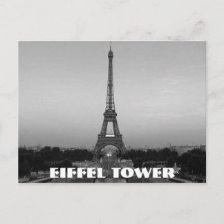 Eiffel Tower In Paris Postcard