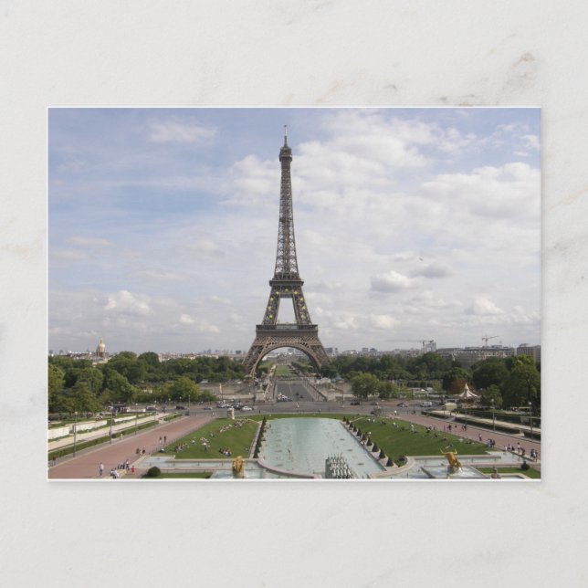 Eiffel Tower in Paris Postcard (Front)