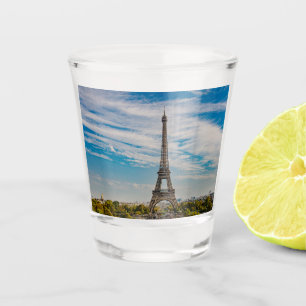 Eiffel tower in Paris Shot Glass