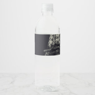 Eiffel Tower in Paris Water Bottle Label