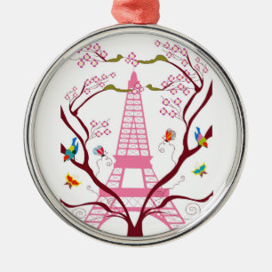 Eiffel tower in spring ornament