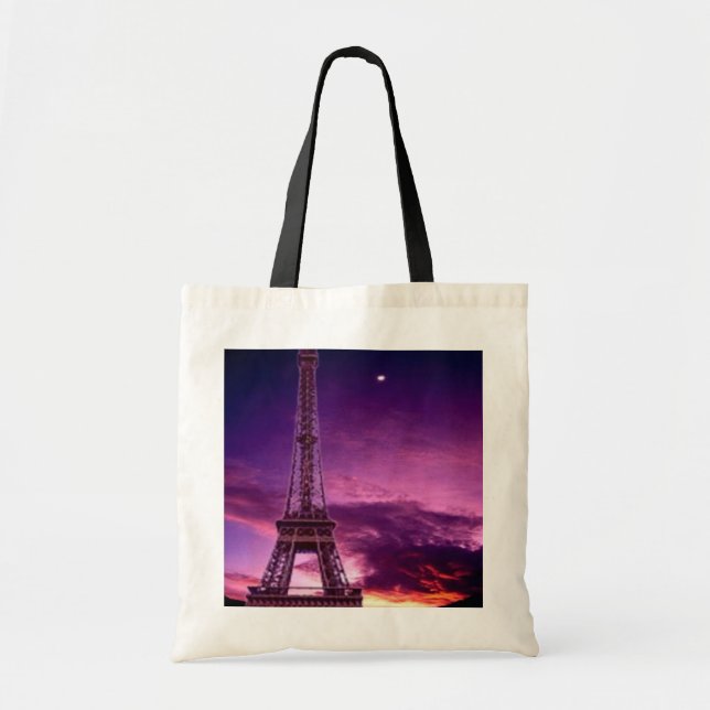 Eiffel Tower in Sunshine Sky Tote Bag (Front)