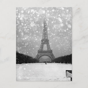 Eiffel Tower in the Snow 1964 - Robert Doisneau Postcard
