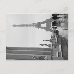 Eiffel Tower in the Snow Postcard