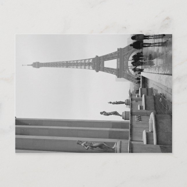 Eiffel Tower in the Snow Postcard (Front)