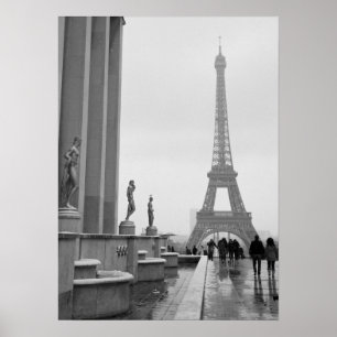 Eiffel Tower in the Snow Poster