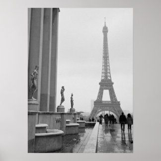 Eiffel Tower in the Snow Poster