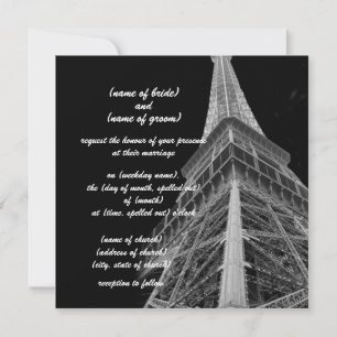 eiffel tower invitation