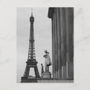 Eiffel Tower is a 19th century iron lattice Postcard