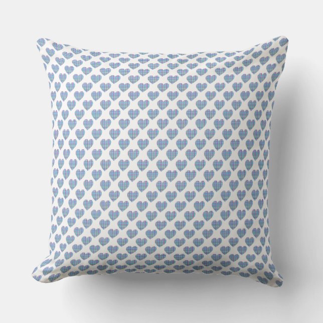Eiffel tower J'adore Paris pretty blue hearts Cushion (Front)