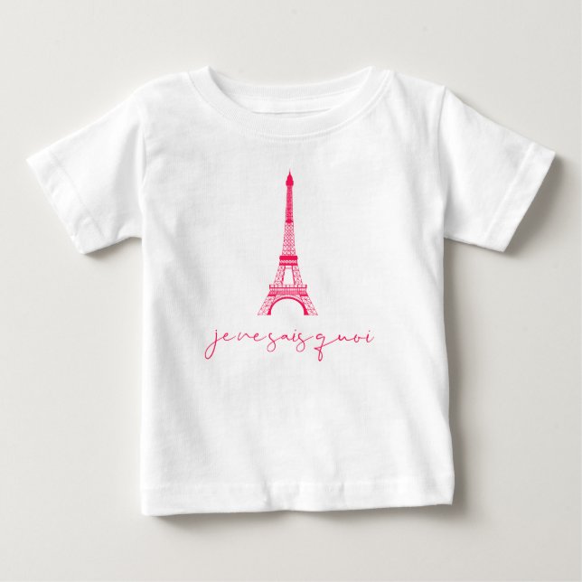 Eiffel Tower Je Ne Sais Quoi Cute Baby T-Shirt (Front)