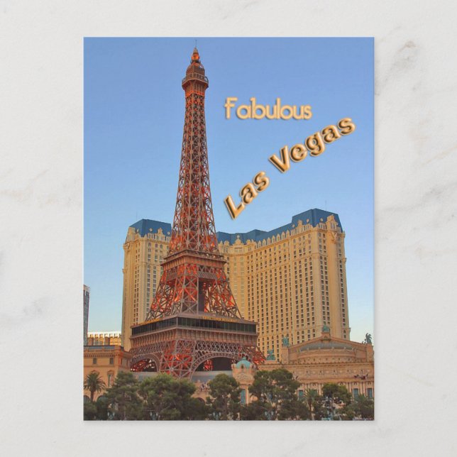 Eiffel Tower Las Vegas Postcard (Front)