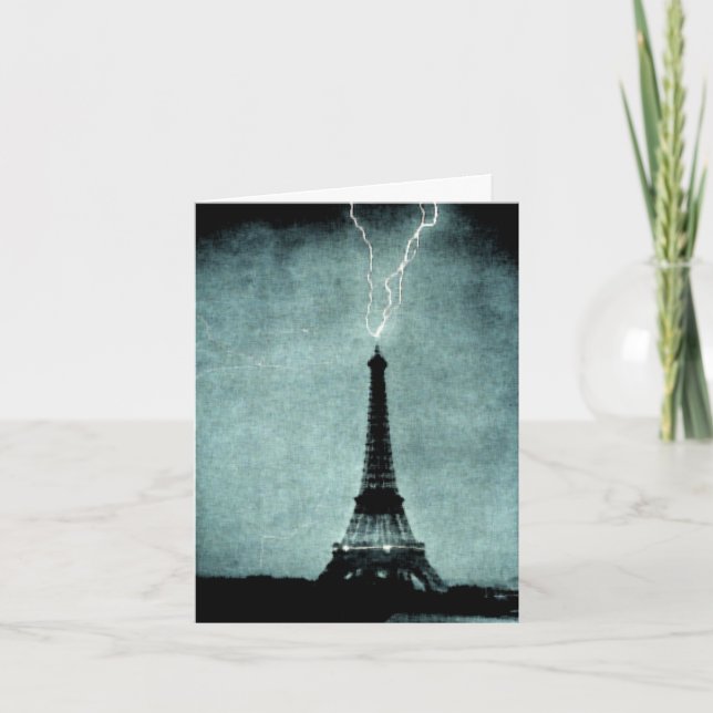 Eiffel Tower Love Valentine's Card (Front)