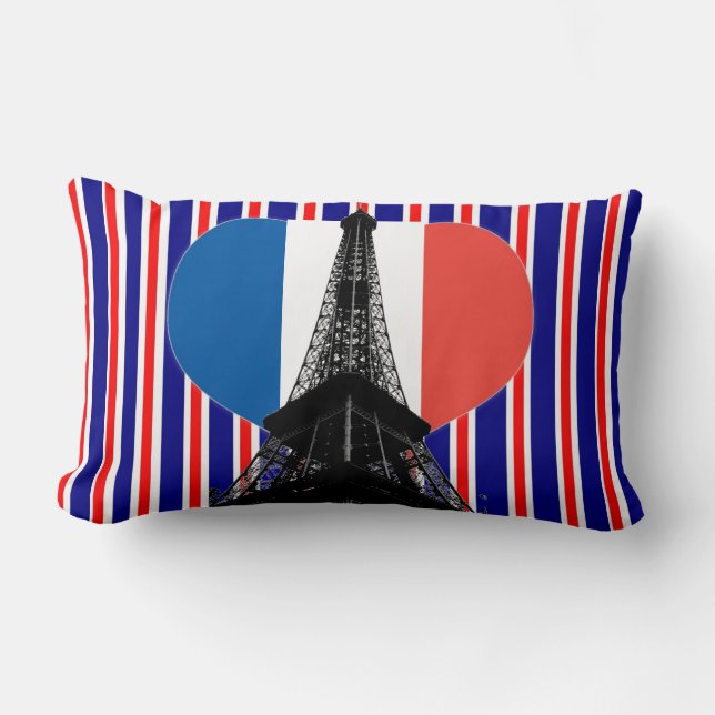 Eiffel Tower Lumbar Cushion (Front)