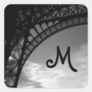 Eiffel Tower Monogram Envelope Seals