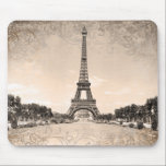 Eiffel Tower Mousepad<br><div class="desc">Vintage Eiffel Tower chromolithograph from the 1900 Paris Universal Exposition.</div>