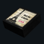 Eiffel Tower Musical Notes Keepsake Jewellery Box<br><div class="desc">Wedding Black Lacquer Keepsake Custom Designer Personalised Jewellery Box or Memory Box Elegant Unique Wedding Anniversary  Christmas Gifts or Valentines Day Gifts</div>