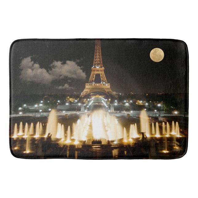 Eiffel Tower Non Slip Bath Mat (Front)