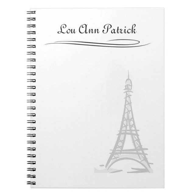 Eiffel Tower Notebook (Front)