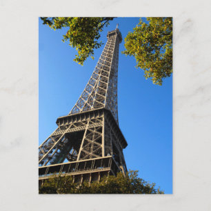 Eiffel tower of Paris in France Holiday Postcard