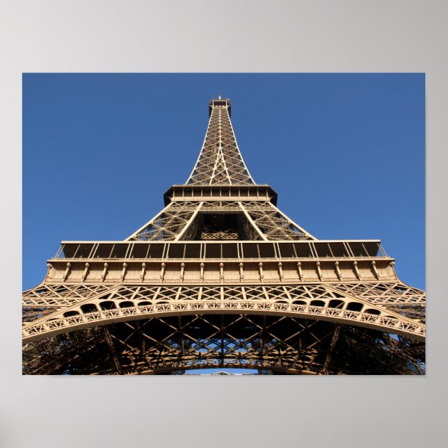 Eiffel tower of Paris in France Poster (Front)