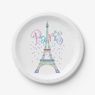 Eiffel Tower Paper Plates