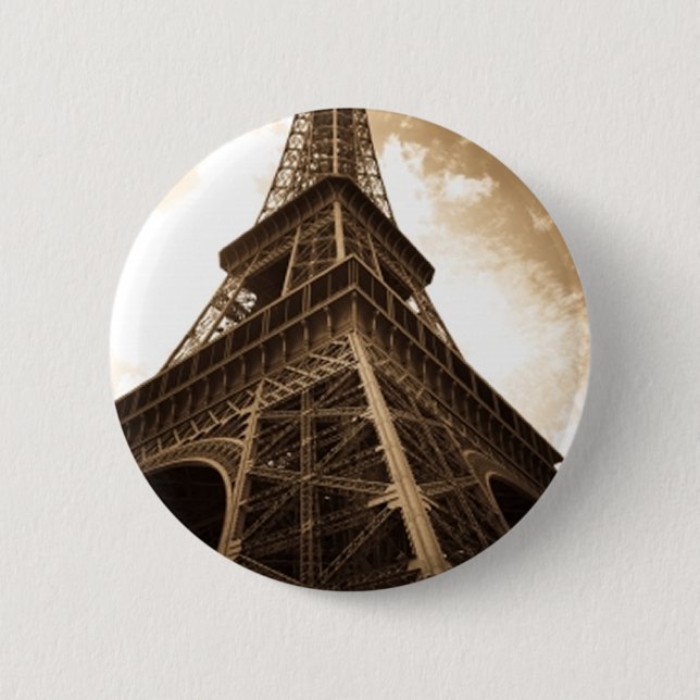 Eiffel tower Paris 6 Cm Round Badge (Front)