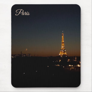 Eiffel Tower Paris at Sunset Mouse Pad