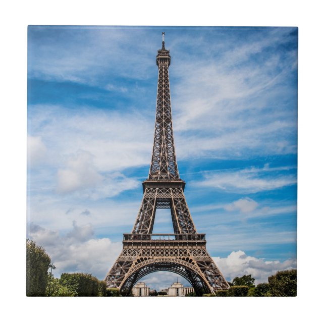 Eiffel Tower, Paris     Ceramic Tile (Front)