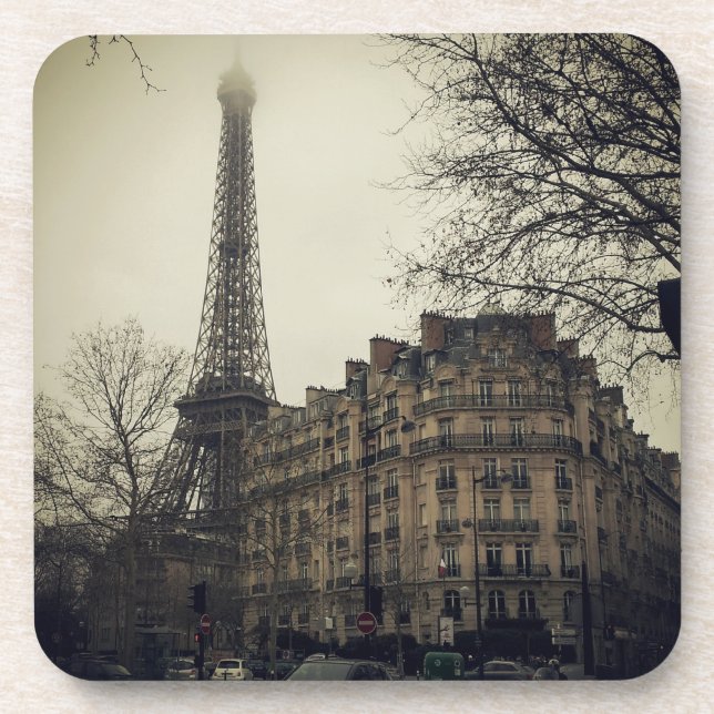 Eiffel Tower Paris City Building Architecture Coaster (Front)