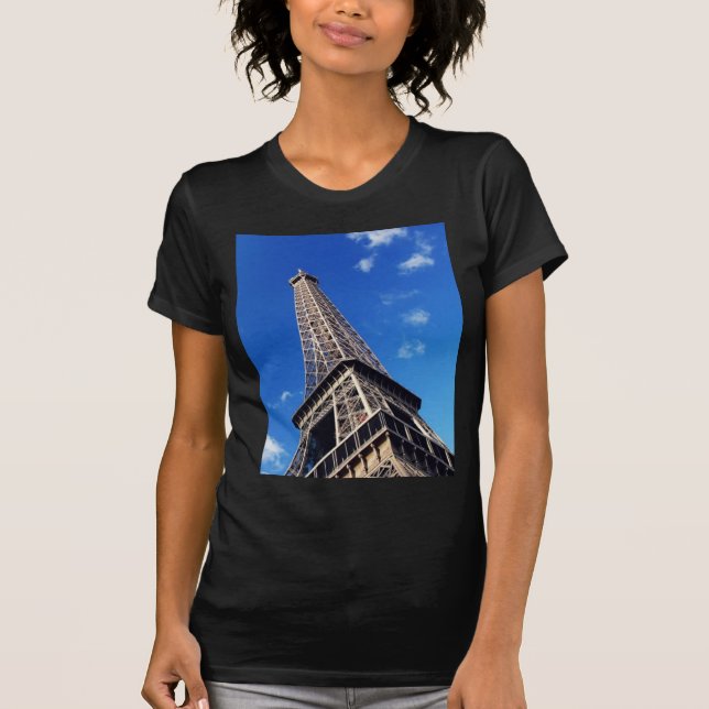 Eiffel Tower Paris Europe Travel T-Shirt (Front)