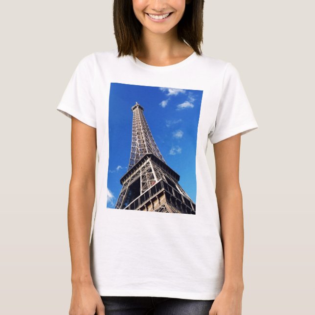 Eiffel Tower Paris Europe Travel T-Shirt (Front)