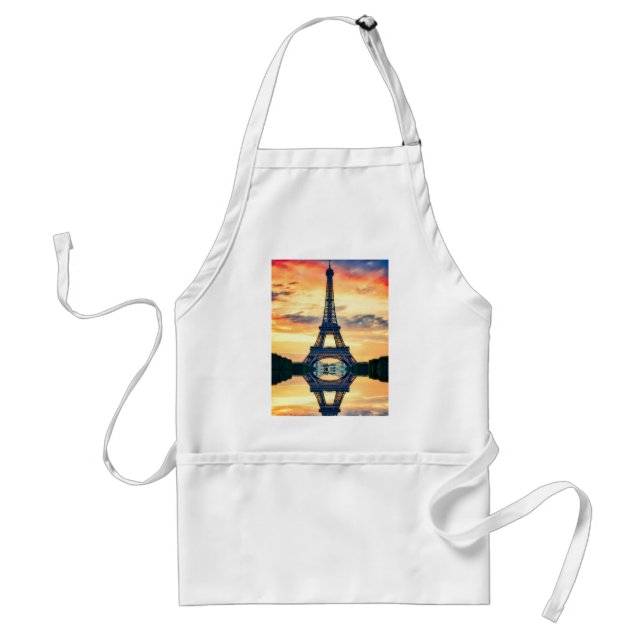 Eiffel Tower Paris Evening European Travel Standard Apron (Front)