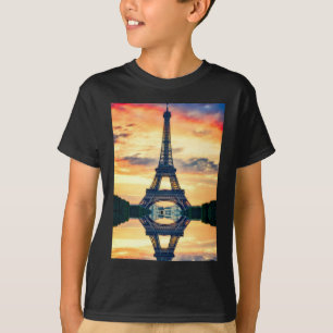 Eiffel Tower Paris Evening European Travel T-Shirt