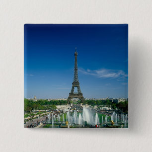 Eiffel Tower, Paris, France 15 Cm Square Badge