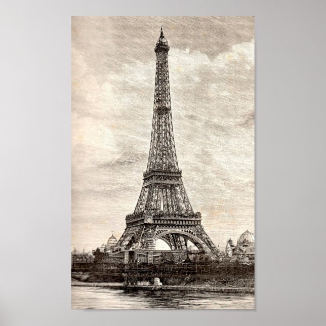 Eiffel Tower, Paris France 1889 Poster (Front)
