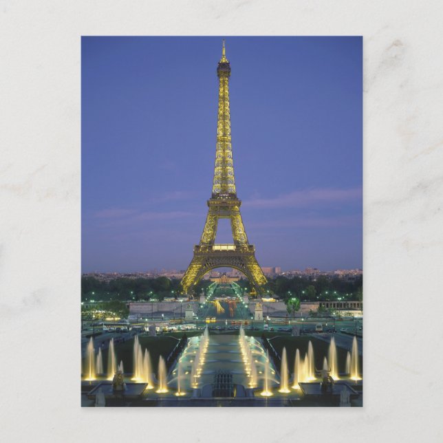 Eiffel Tower, Paris, France 2 Postcard (Front)