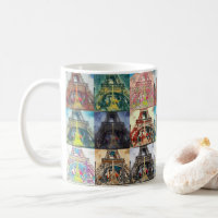 Eiffel Tower, Paris, France Collage Coffee Mug