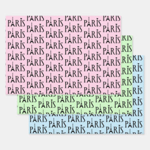 Eiffel Tower Paris France Design Wrapping Paper Sheet